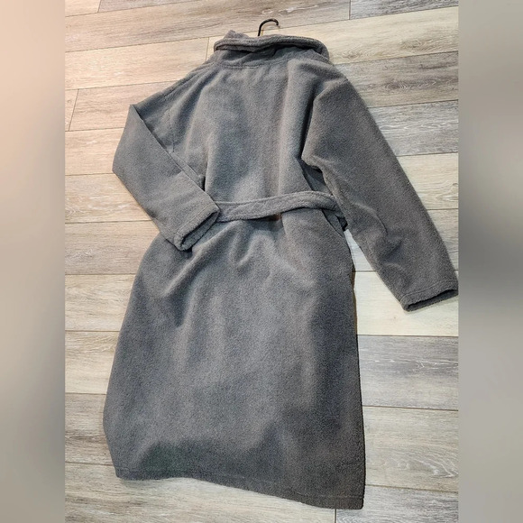 MDRNST grey fleece mens robe - Picture 3 of 5